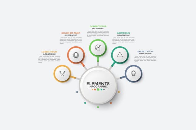 企业解决方案PPT信息图表矢量模板v6 Infographic Solutions. Part 6插图(3)