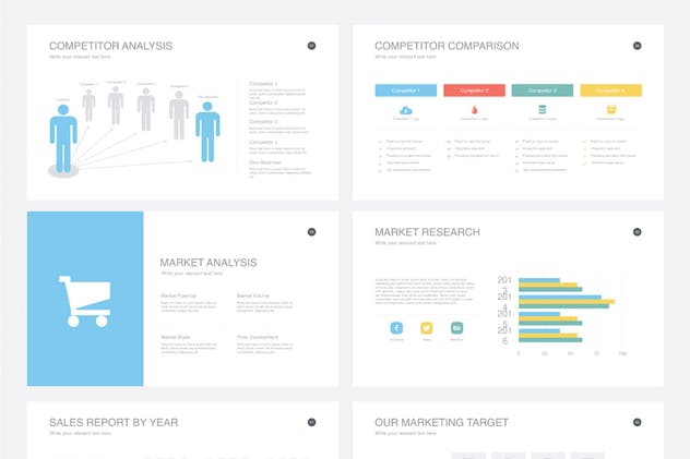 极简多用途企业PPT模板Vol.6 Multipurpose Powerpoint Template V.06插图(8)