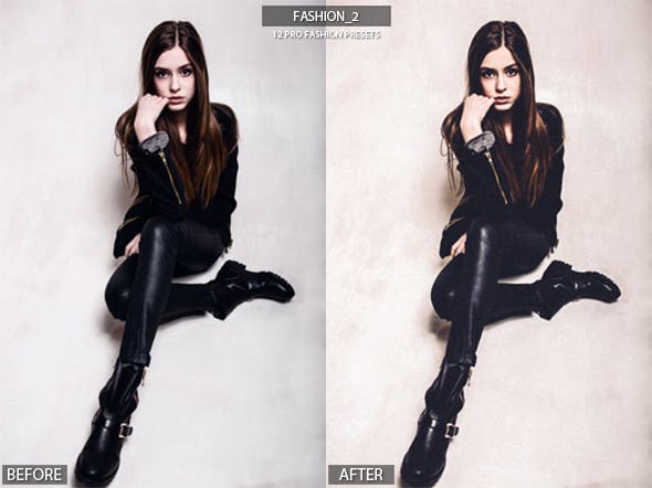 12款时尚杂志专业人物摄影后期处理LR预设 12 Pro Fashion Presets插图(2)