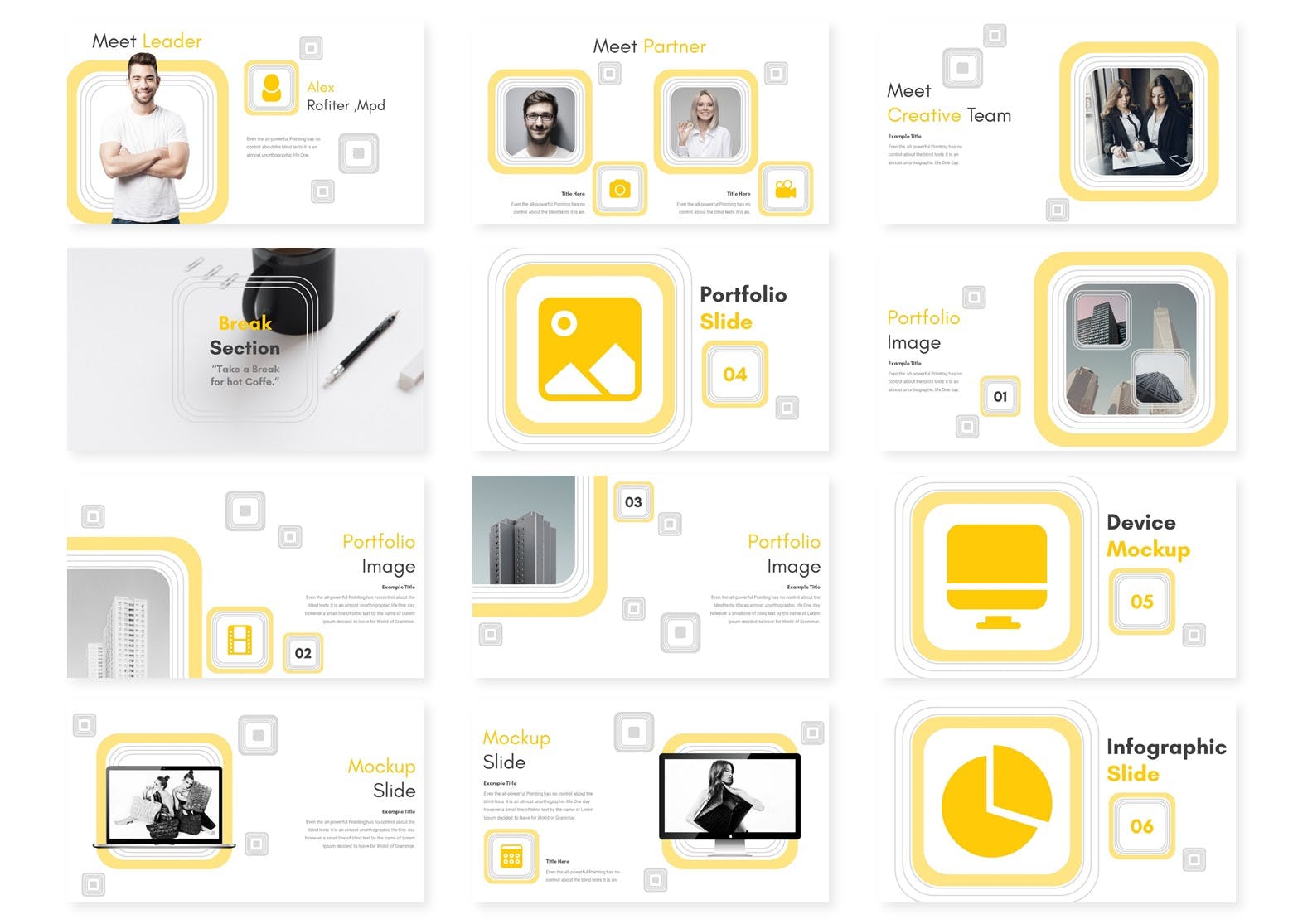 公司业务推广谷歌幻灯片设计模板 PORORO – Google Slides Template插图(2)