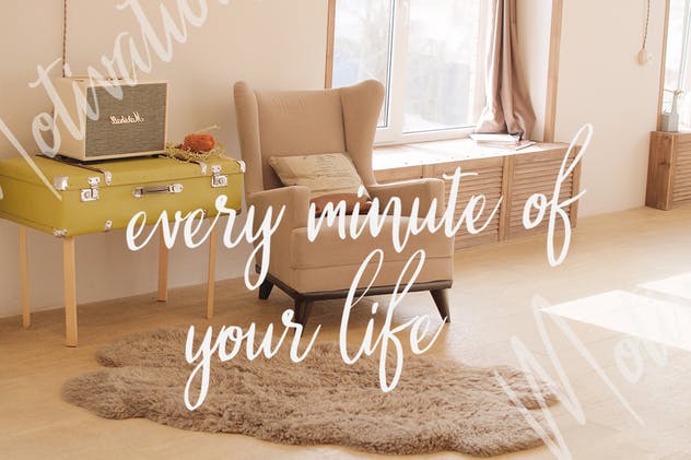 时尚英文手写字体下载 Malenna Script插图(4)