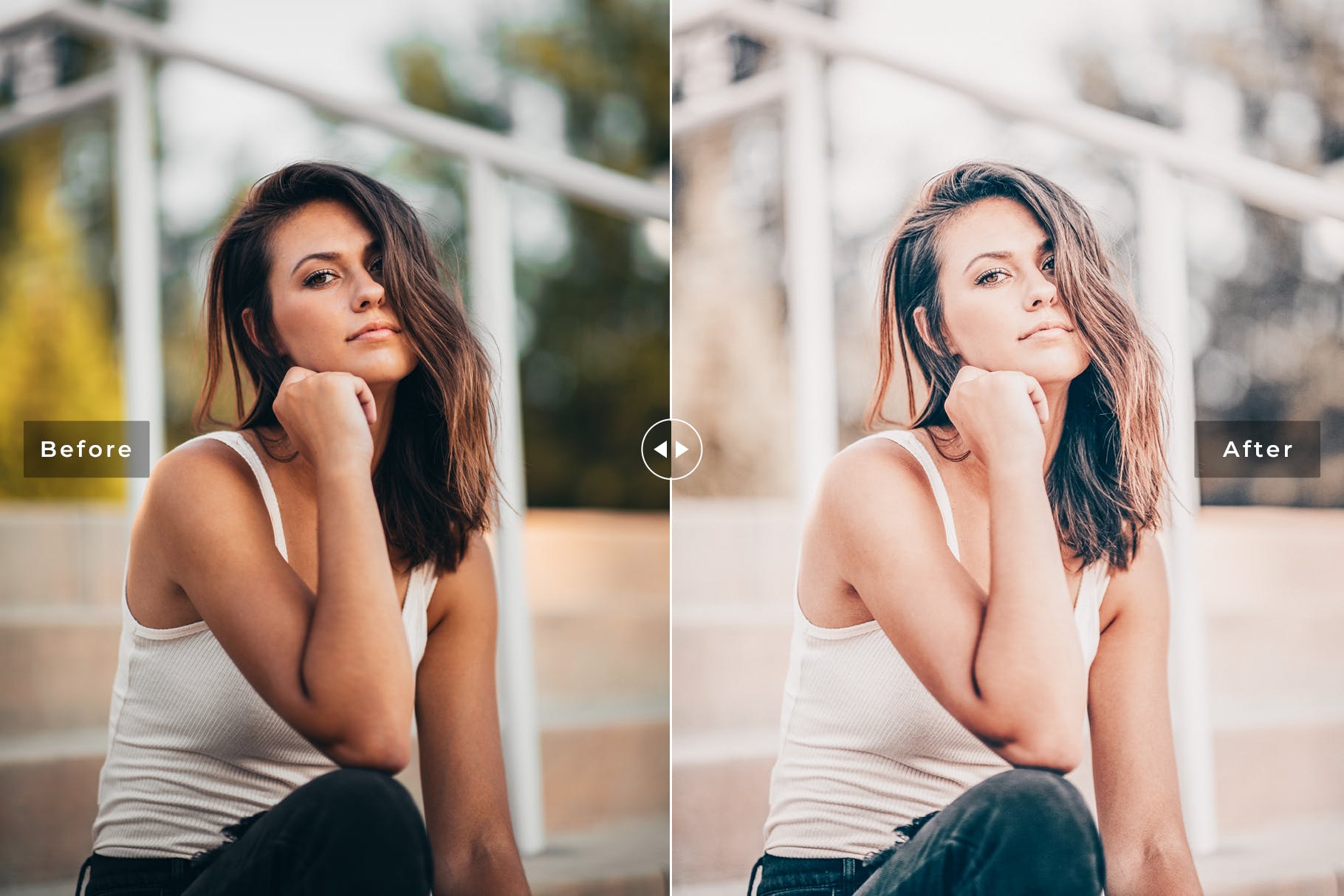 柔美金色调风格照片后期处理LR预设下载 Mercury Mobile & Desktop Lightroom Presets插图(4)