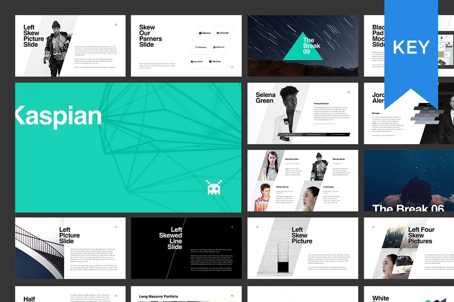 多用途 Keynote 幻灯片模板（100+页/450枚图标/50个信息图表） KASPIAN Keynote Presentation Theme插图(1)