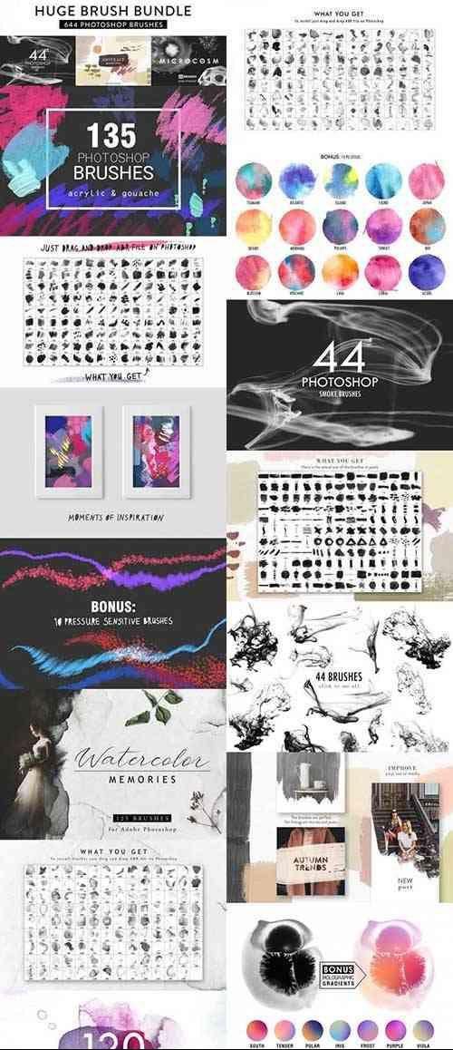 6套高品质的Photoshop笔刷合辑 [abr,png]插图