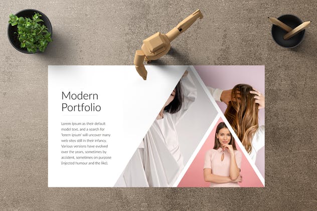 时尚品牌项目策划PowerPoint幻灯片设计模板 KUROWO Powerpoint Template插图(6)