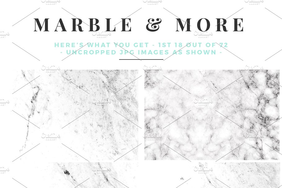 大理石&烫金锡纸纹理 Marble & More Backgrounds插图(5)