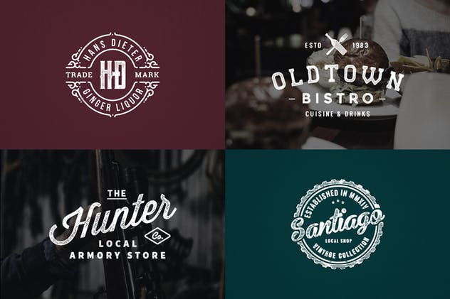 美式复古文本效果PS图层样式 Hometown Effects Pack插图(3)