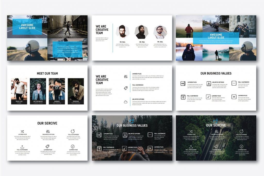 多图的商务风PPT打包下载[pptx]插图(11)