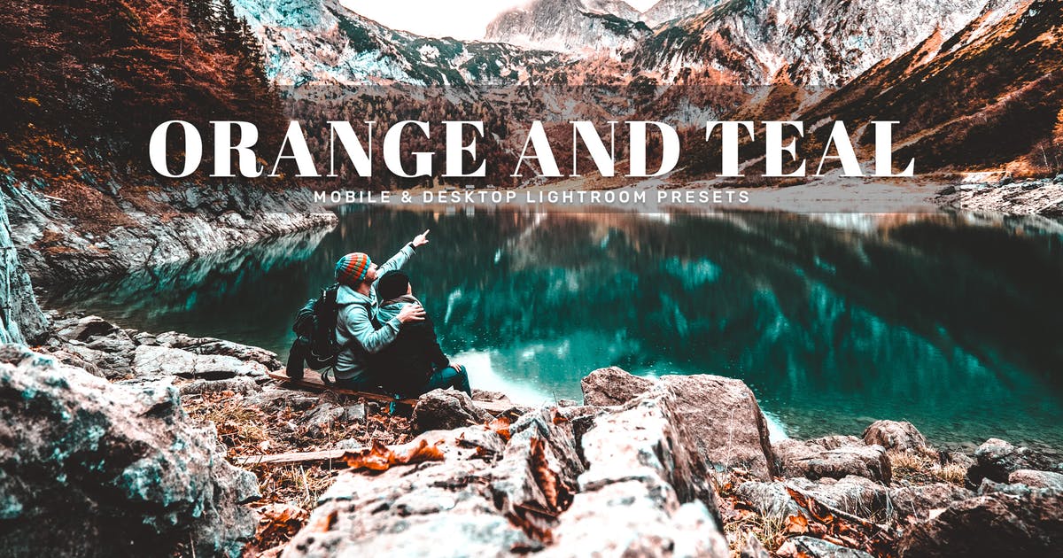 橙色＆茶色照片后期处理调色滤镜LR预设 Orange And Teal Mobile & Desktop Lightroom Presets插图