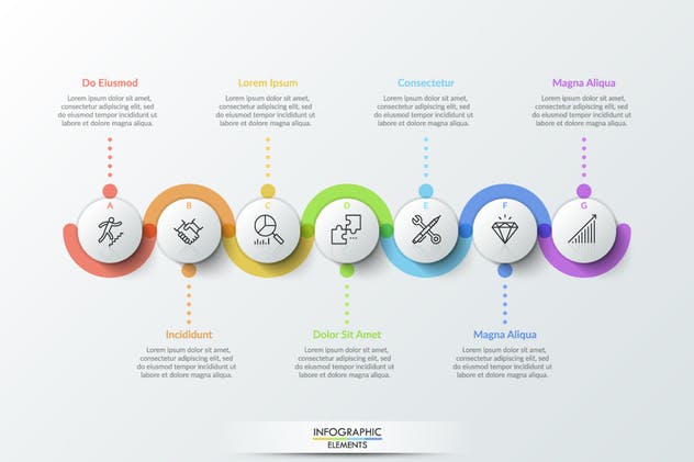 25款时间轴信息图表PPT模板素材 25 Infographic Timelines插图(4)