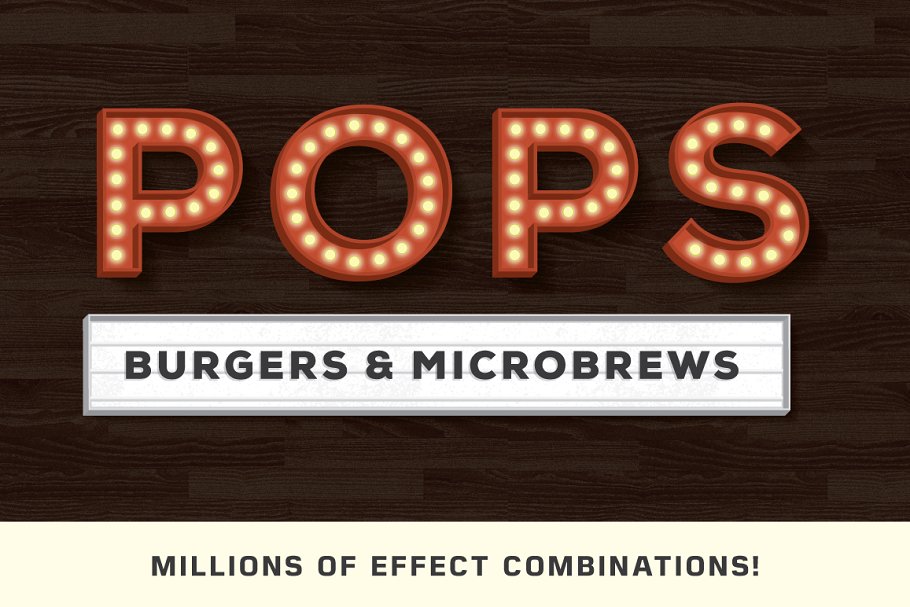 复古风格文本AI图层样式 RetroType -Illustrator Kit插图(1)