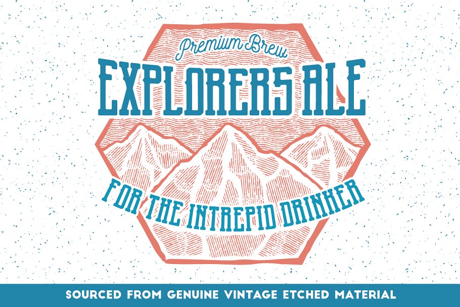 复古雕刻线条图案纹理AI图层样式 Vintage Engraved Patterns插图(1)