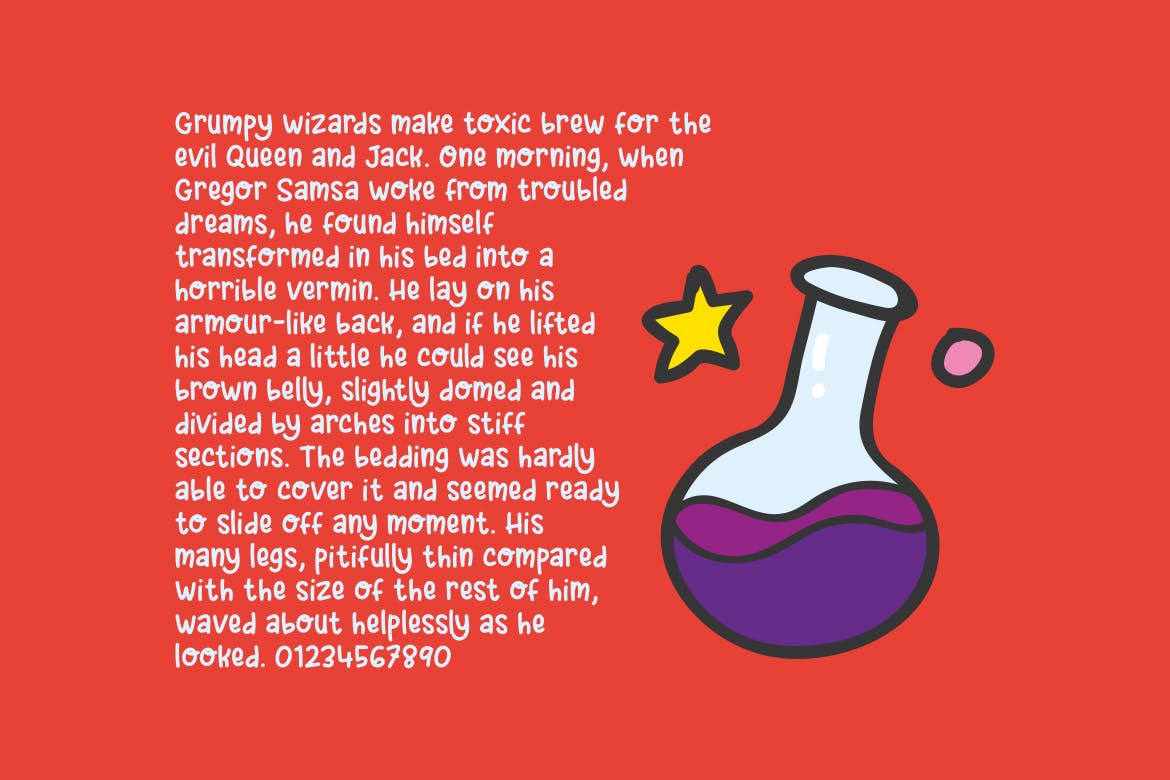 可爱风格英文儿童字体素材库精选下载 Spicy Tuna – Fun Children Font插图(4)