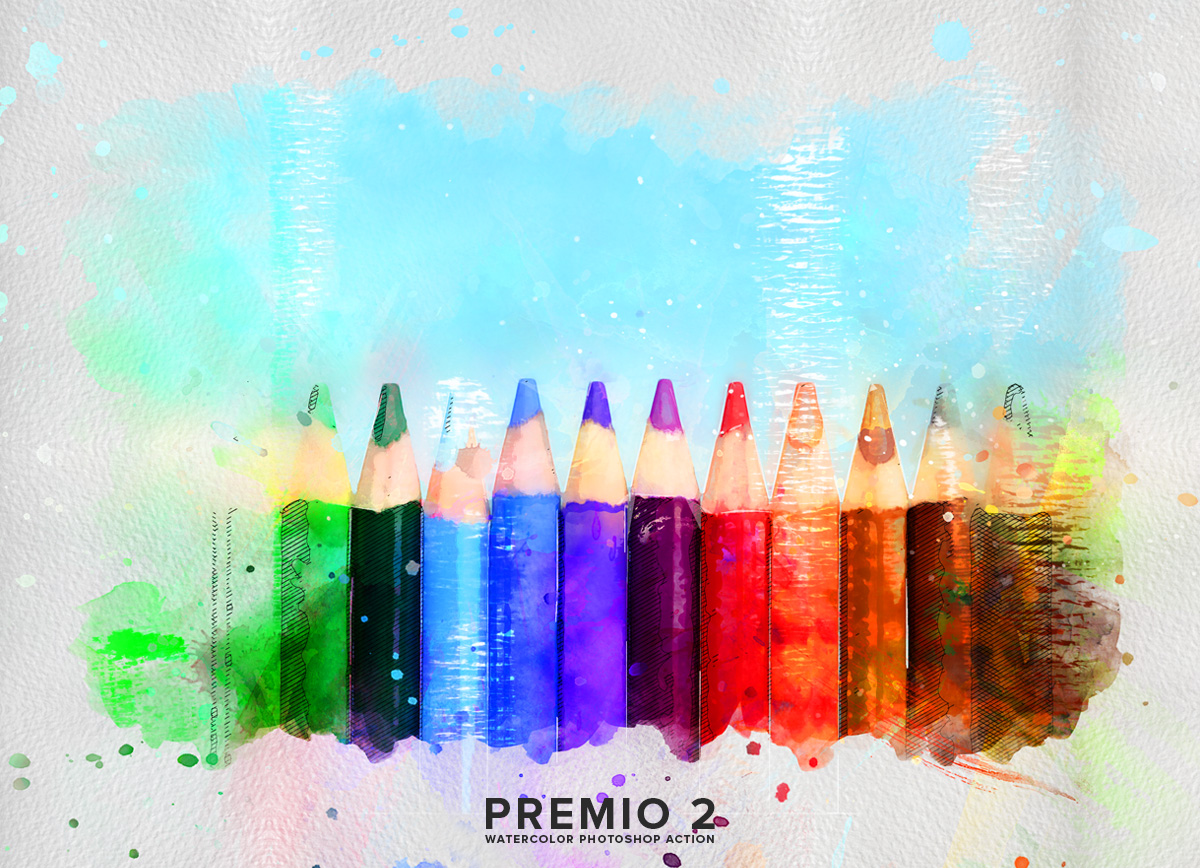动画水彩效果的PS动作下载 Premio 2 Watercolor Photoshop Action [atn]插图(6)