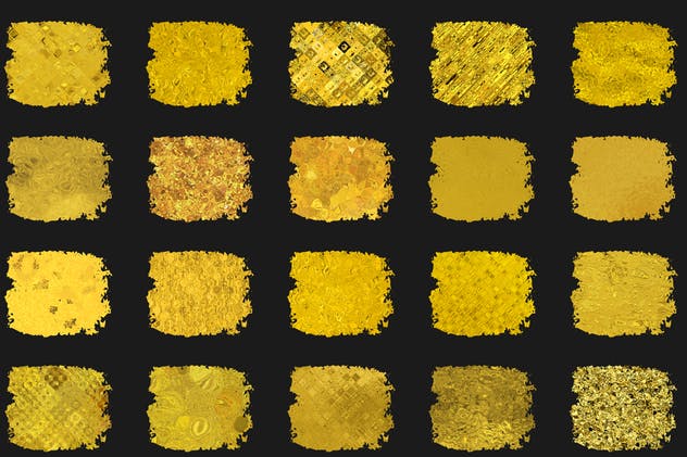 金漆闪闪图层样式、PS笔刷&纹理合集（2） Golden Era for Adobe Photoshop插图(4)