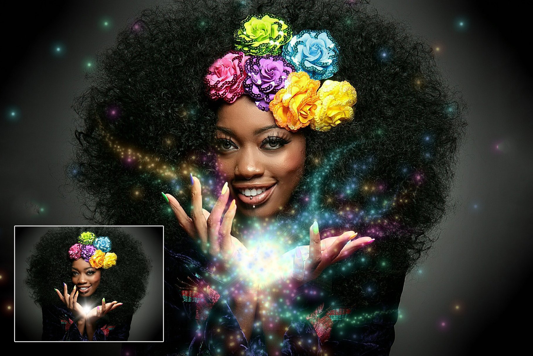 粒子光线背景PS笔刷 Lights & Particles – Photoshop Pack插图(5)