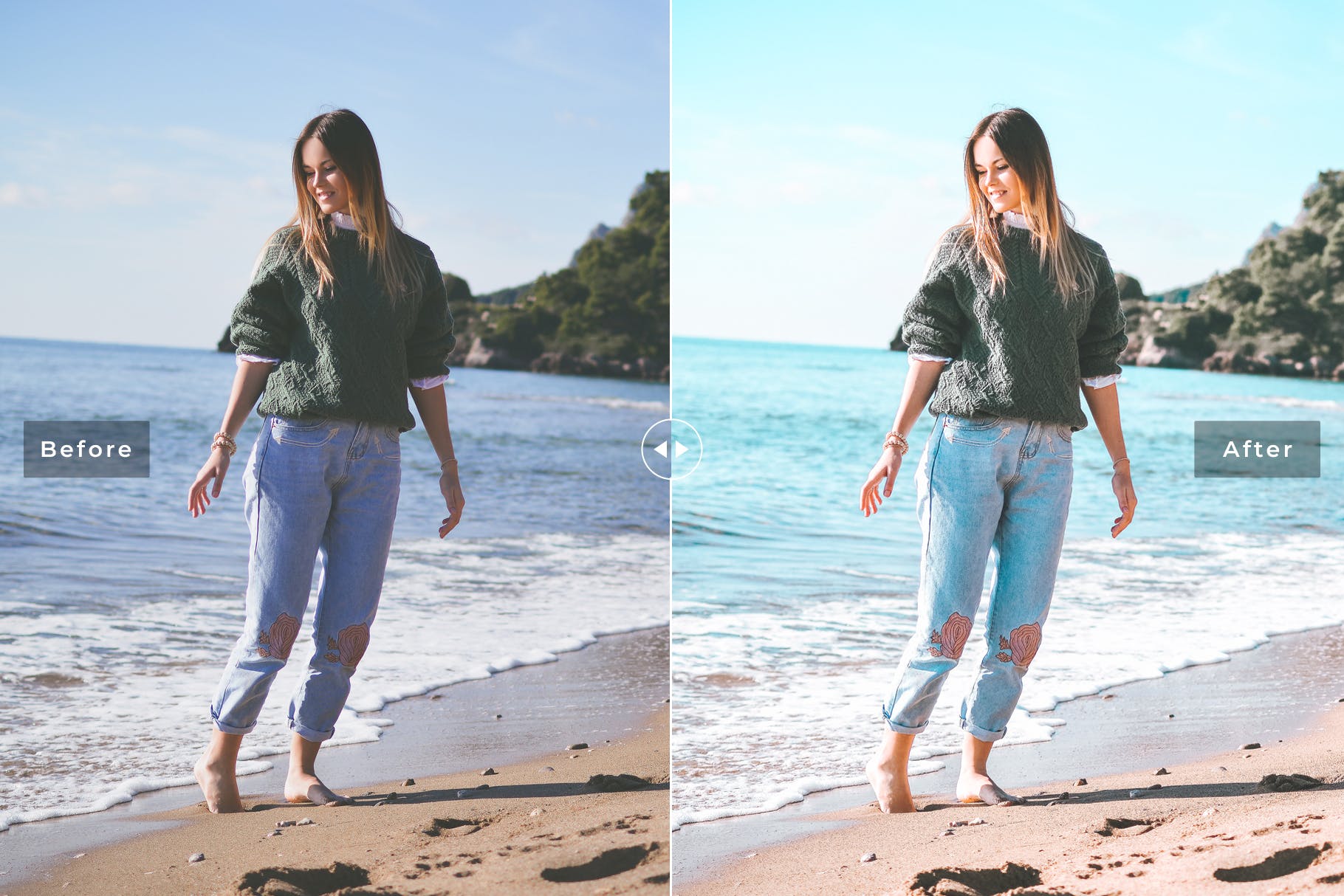 沙滩海景摄影后期处理LR调色预设 Amalfi Coast Mobile & Desktop Lightroom Presets插图(4)