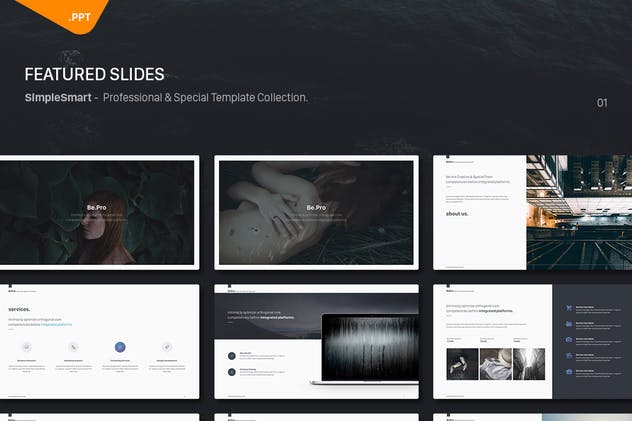 多用途商务风格PPT模板 BePro Powerpoint Business Template插图(2)