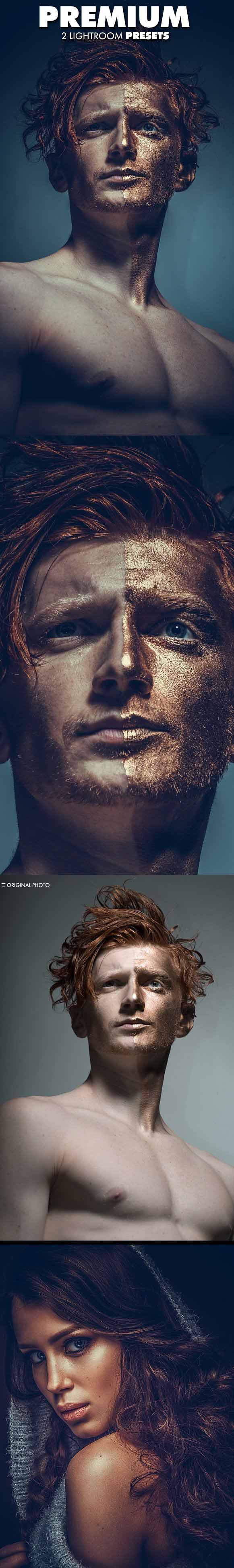 皮肤添加黄金特效的LR预设插图