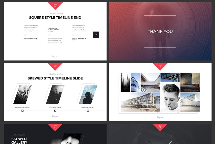 100+页创意视觉 Keynote 幻灯片模板 SIGN Keynote Presentation Template插图(4)