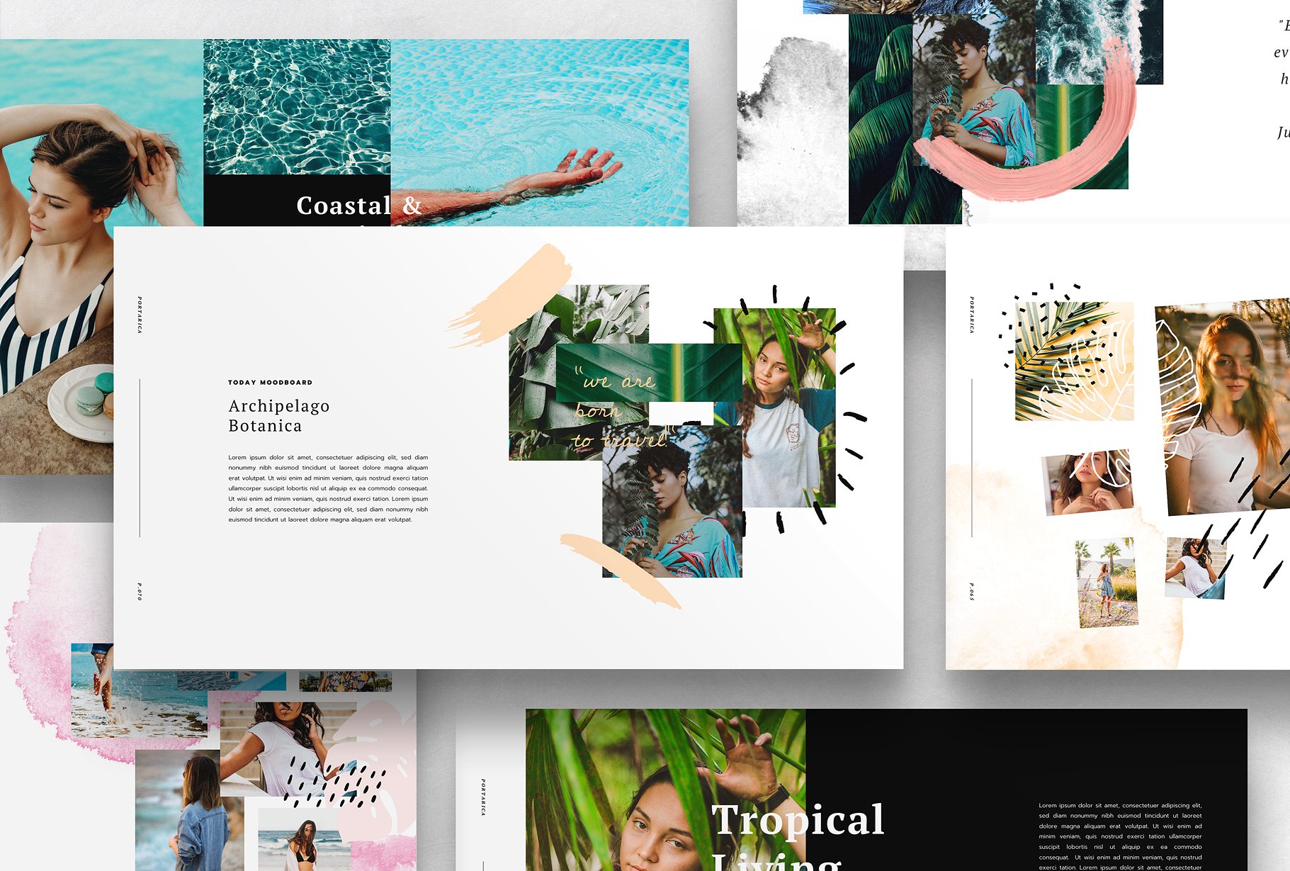 夏季热带主题Keynote模板 PORTARICA – Keynote Template插图(2)