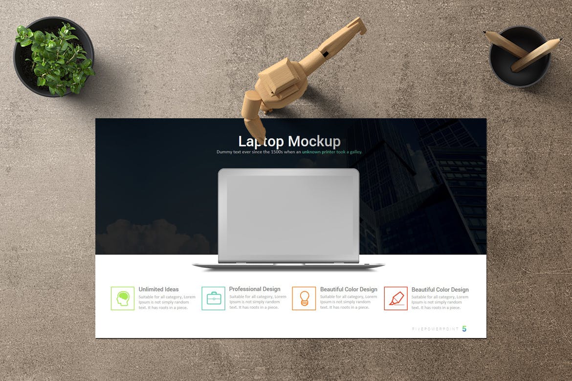 创业项目融资谷歌幻灯片设计模板 Five – Google Slides插图(4)
