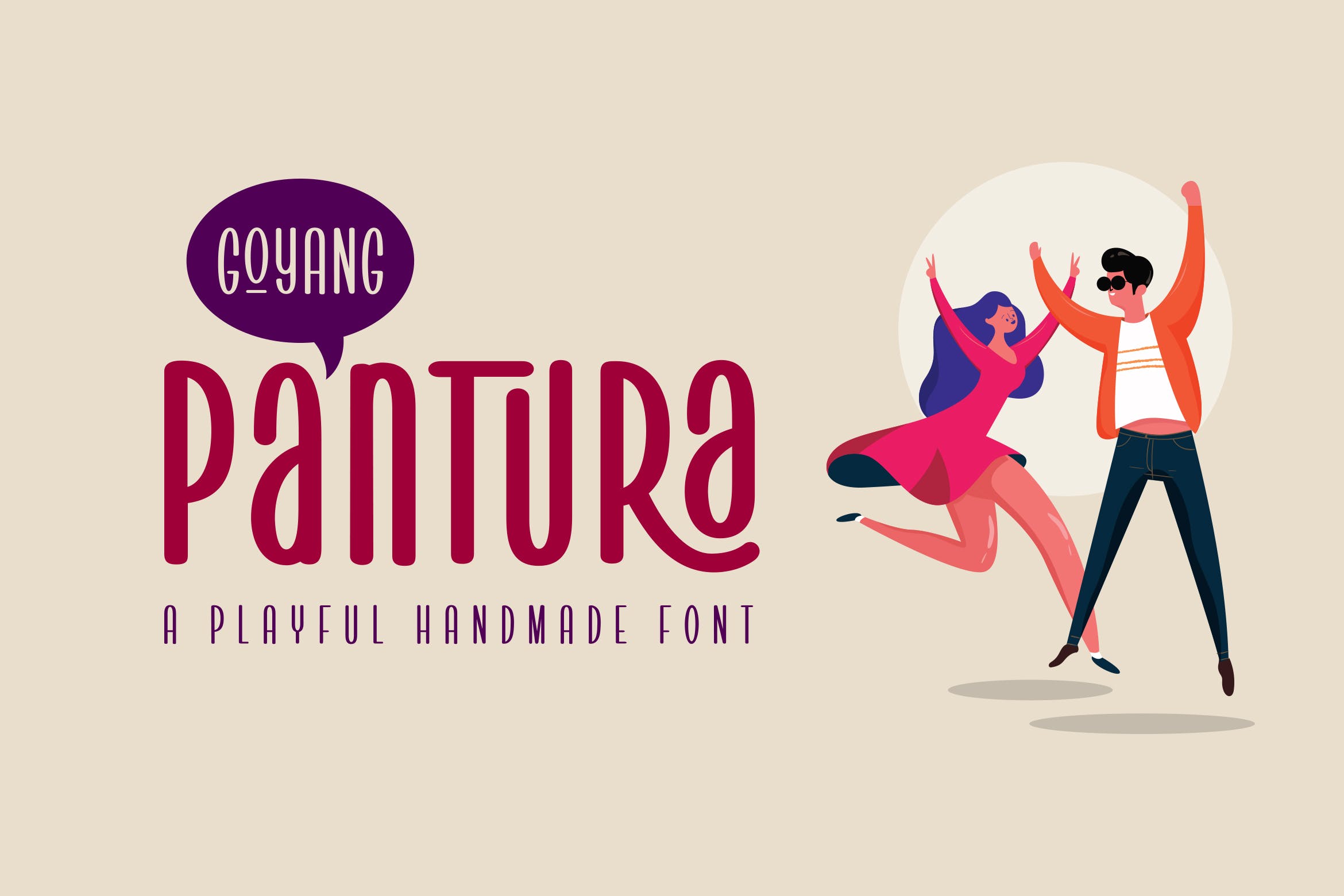 简约俏皮的英文修长无衬线字体下载 Pantura插图