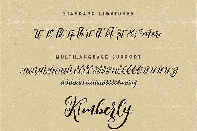 舞魅飞扬粗体手写英文字体 Kimberly Script Font插图(7)