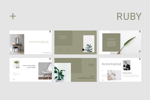 极简主义家居生活主题Google Slides品牌幻灯片模板 Griselle Google Slides插图(6)