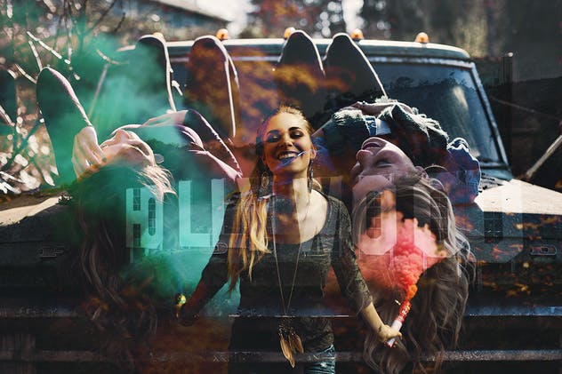 炫酷多重曝光效果照片处理PS图层样式 Hype | Multiple Exposure FX插图(2)