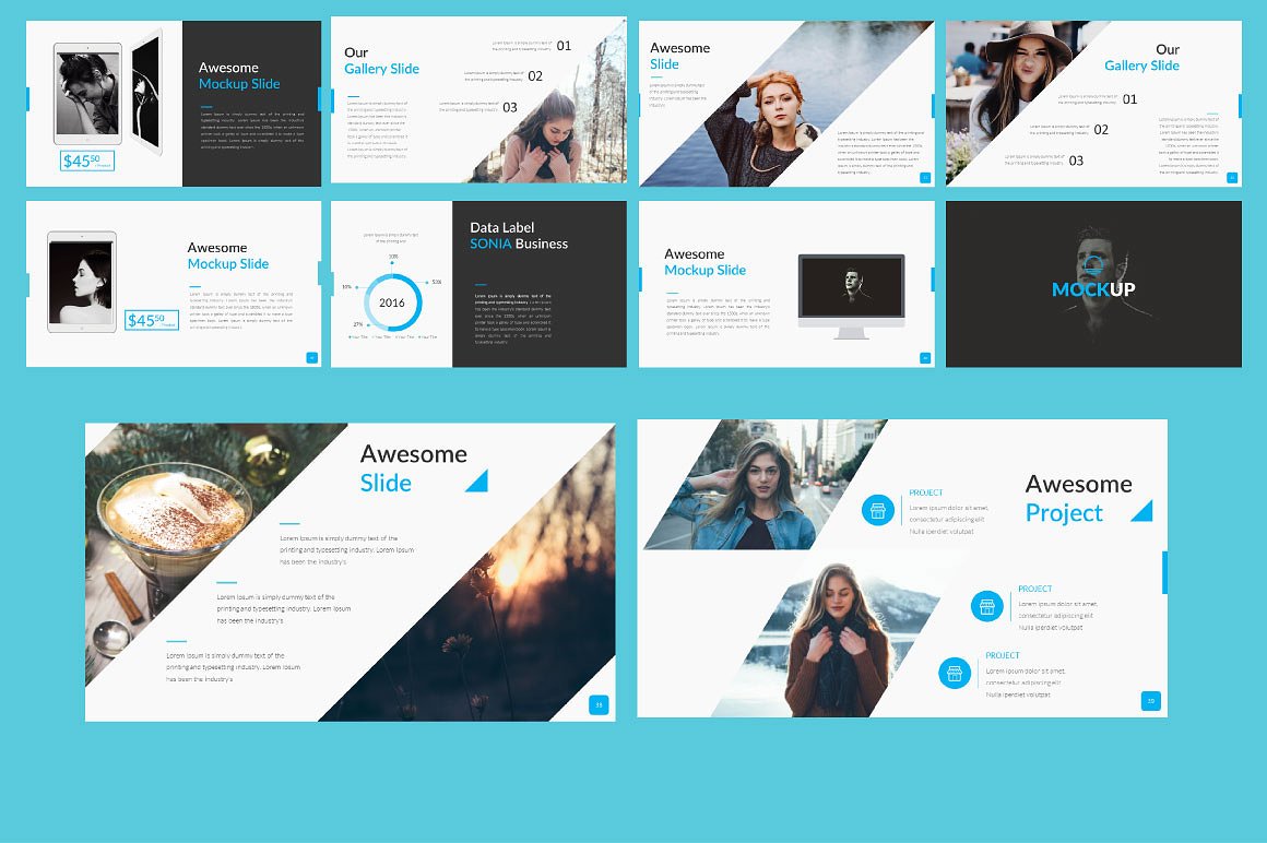 视觉新锐的创意PPT模板下载插图(3)