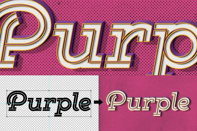 经典复古文本图层样式v4 Vintage Text Effects Vol.4插图(5)