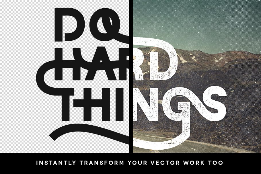 复古文本&照片效果图层样式 SwiftType. Retro Type & Photo PSD插图(2)