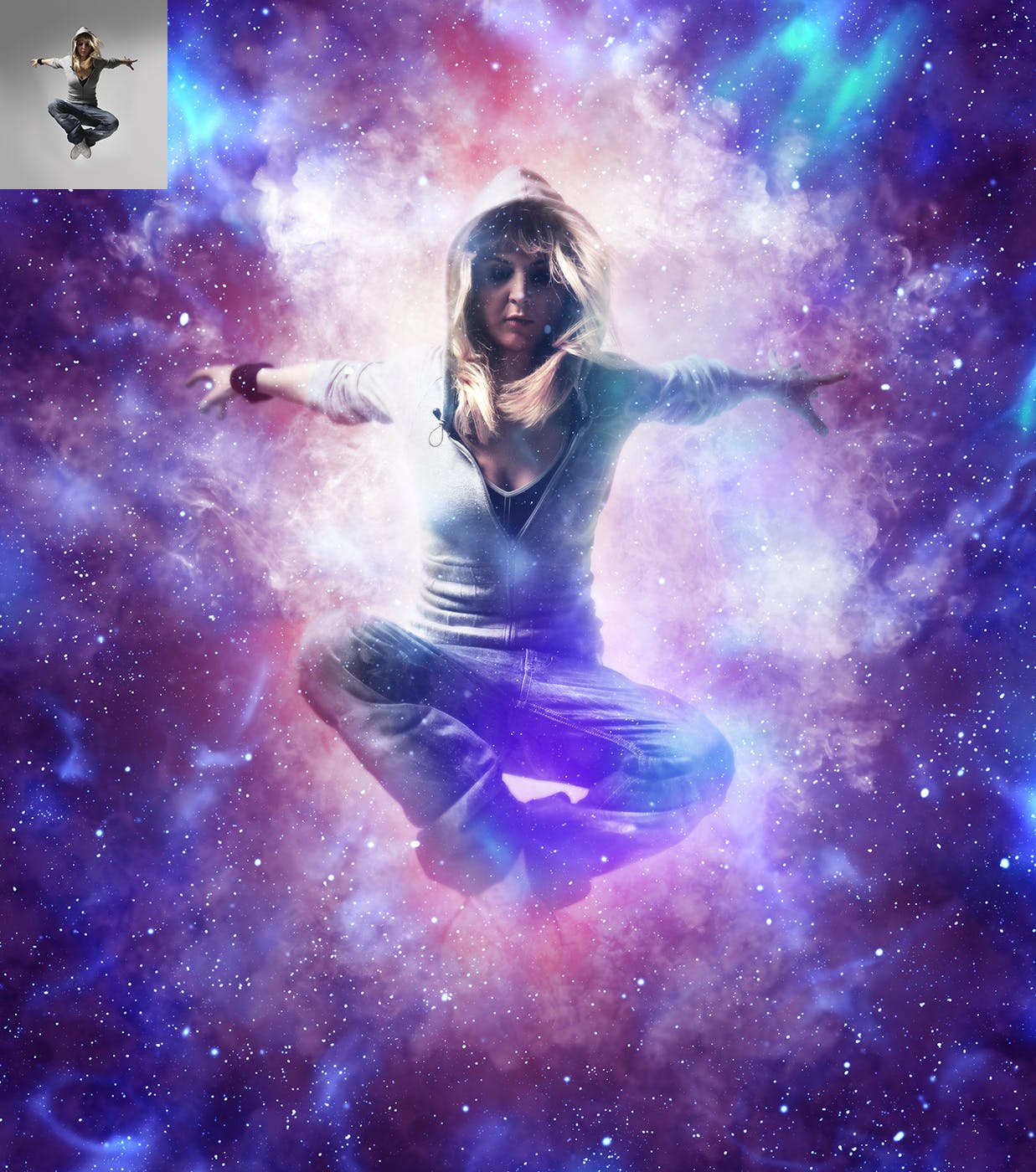 梦幻炫彩光环星云特效PS动作 Supernova CS4+ Photoshop Action插图(5)