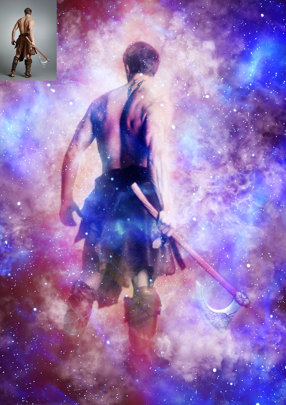 梦幻炫彩光环星云特效PS动作 Supernova CS4+ Photoshop Action插图(4)