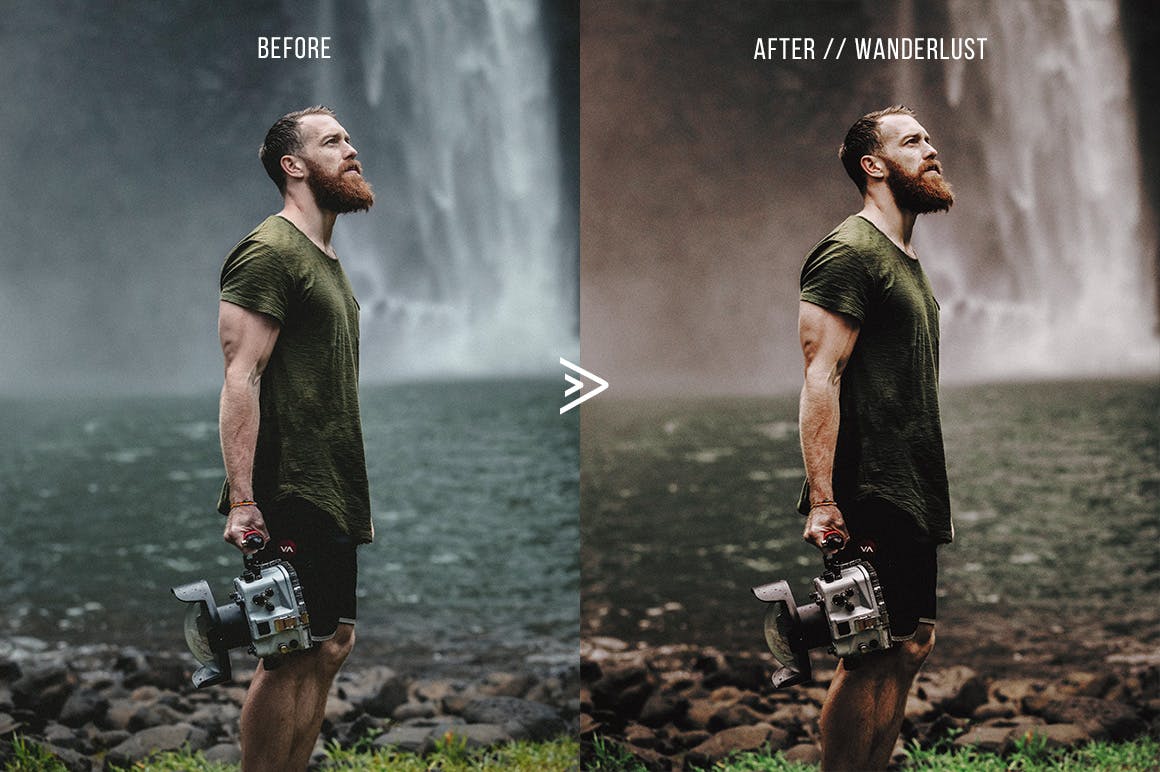 质感电影风格色调照片后期处理PS动作 Wanderlust Photoshop Action插图(1)