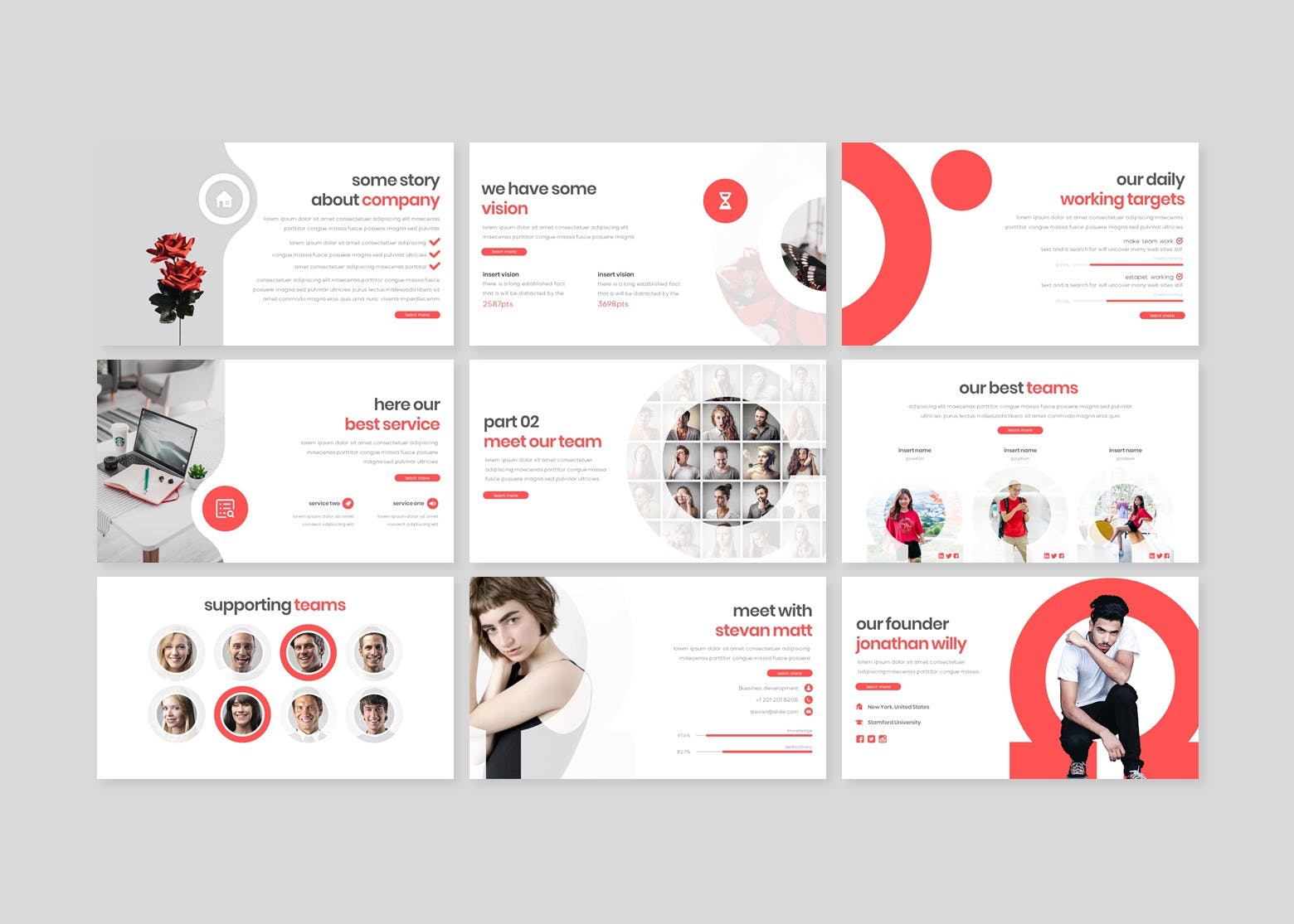 创业公司商业路演PPT幻灯片模板 Omega – Powerpoint Template插图(2)