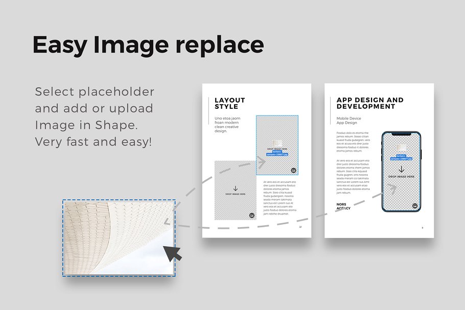 现代简单极简主义风格谷歌幻灯片模板 NORS Vertical Google Slide + GIFT插图(3)