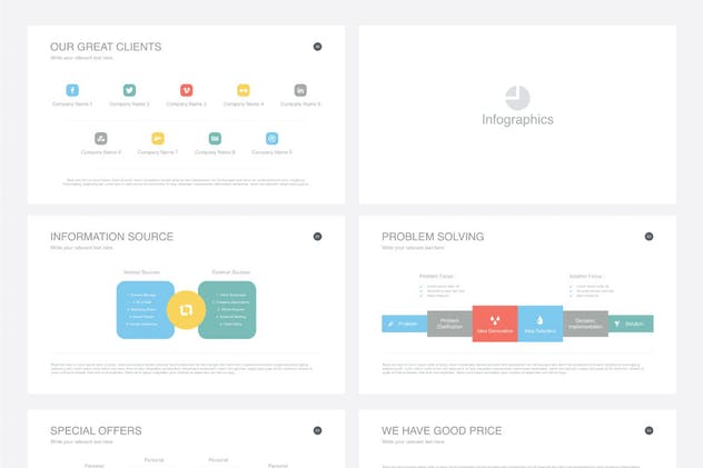 极简多用途企业PPT模板Vol.6 Multipurpose Powerpoint Template V.06插图(7)