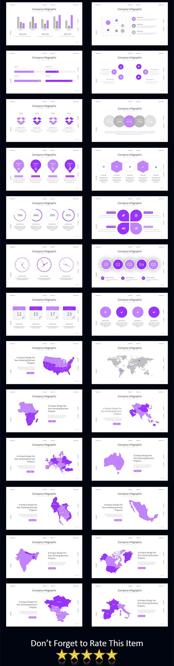 时尚极简多功能的powerpoint幻灯片演示模版 Clean Luxea Powerpoint [pptx]插图(3)