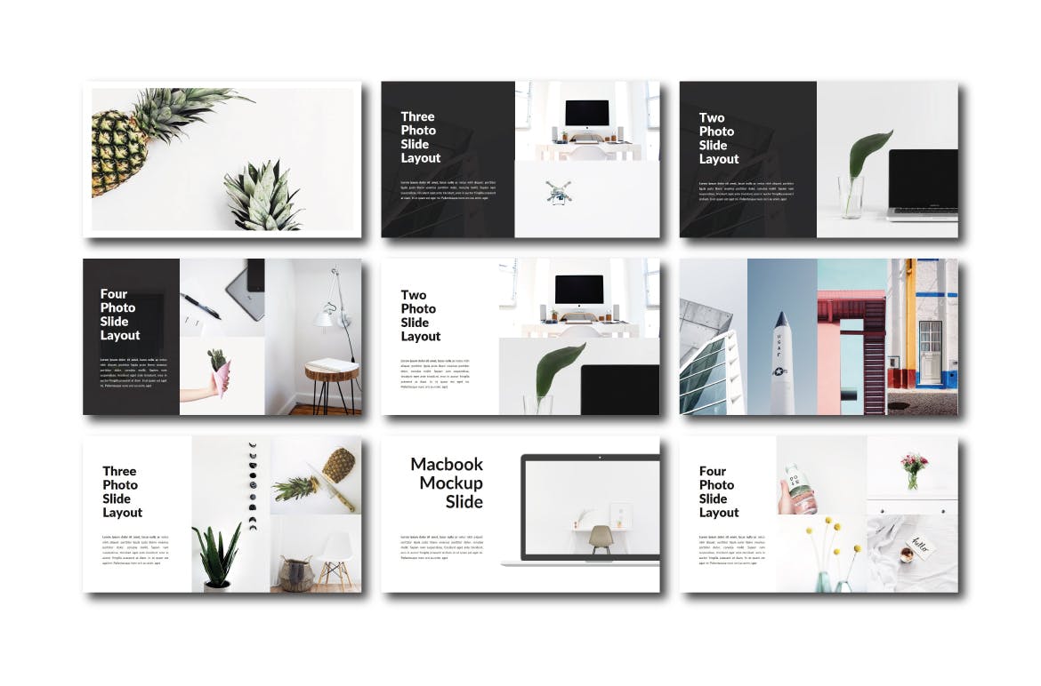 创意设计服务商企业资料素材库精选PPT模板 Lights | Powerpoint Template插图(4)