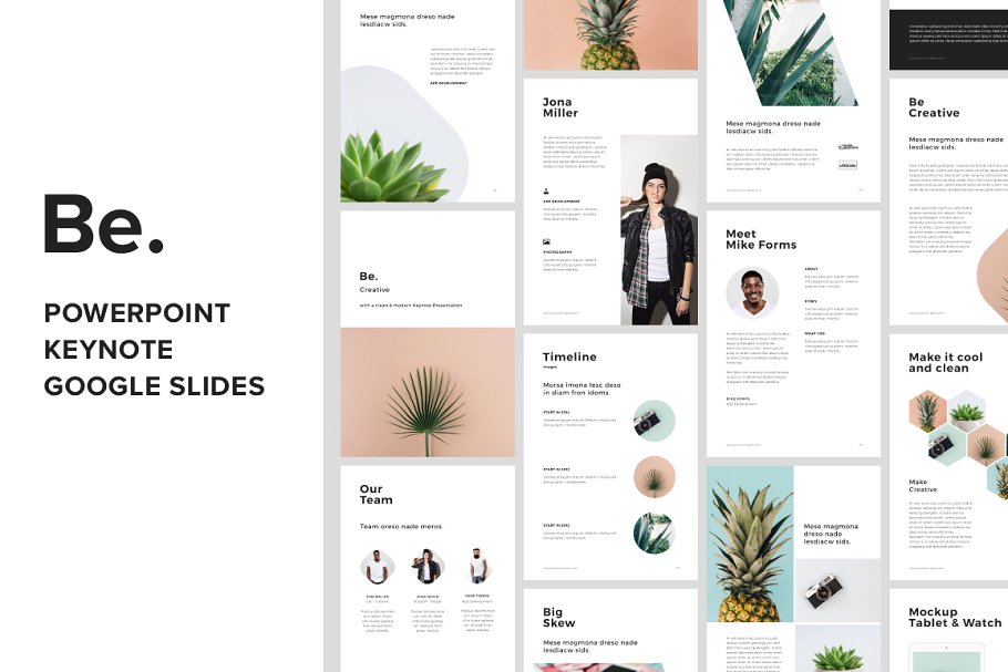 极力推荐：21合1创意产品演示 PPT&Keynote 幻灯片模板 The Bundle Presentation + 60 Photos插图(6)