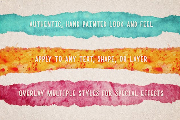 DIY水彩插画设计工具包v1（样式/PS笔刷/纹理） Watercolor Magic Volume 1插图(5)