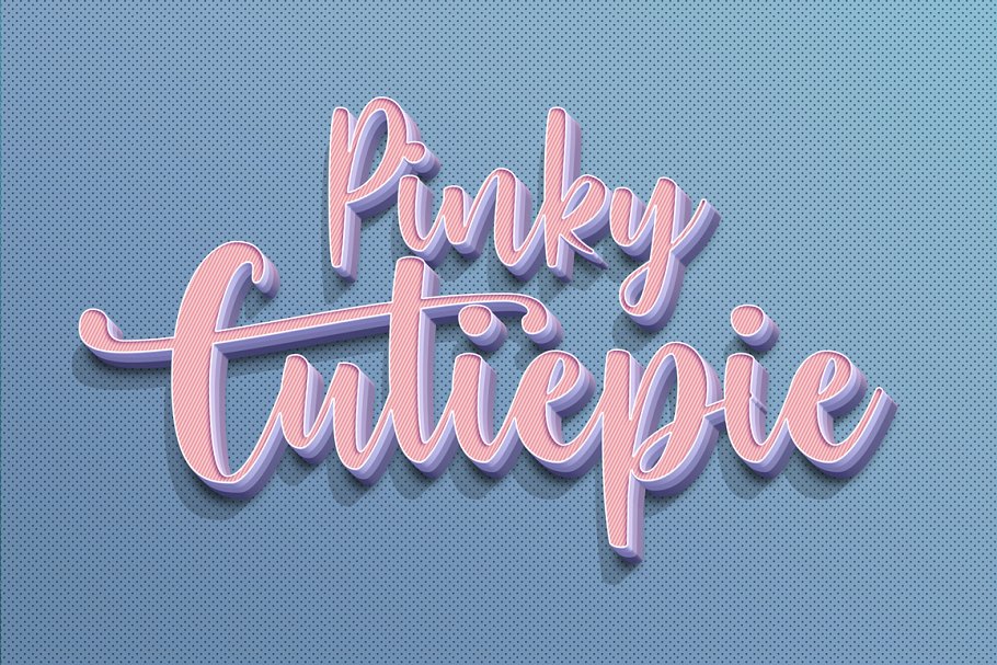 3D文本文字特效合集[1.05GB, 50种效果] 3D Text Effects Bundle Vol.3插图(36)