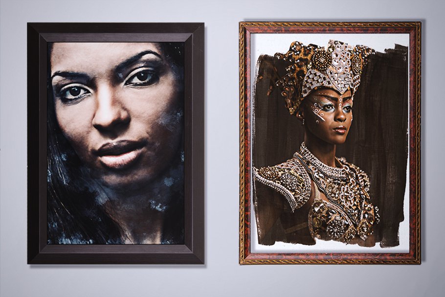 手工绘制画笔纹理PS笔刷 Creative Masking Kit插图(1)