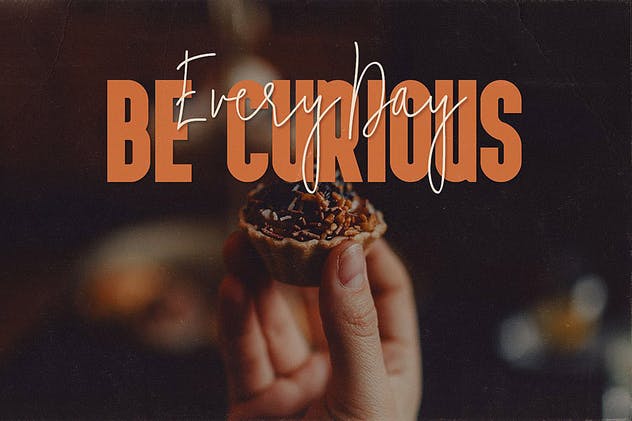 二重奏字体：手写草书书法+粗体无衬线英文字体 Mindset Font Duo插图(2)