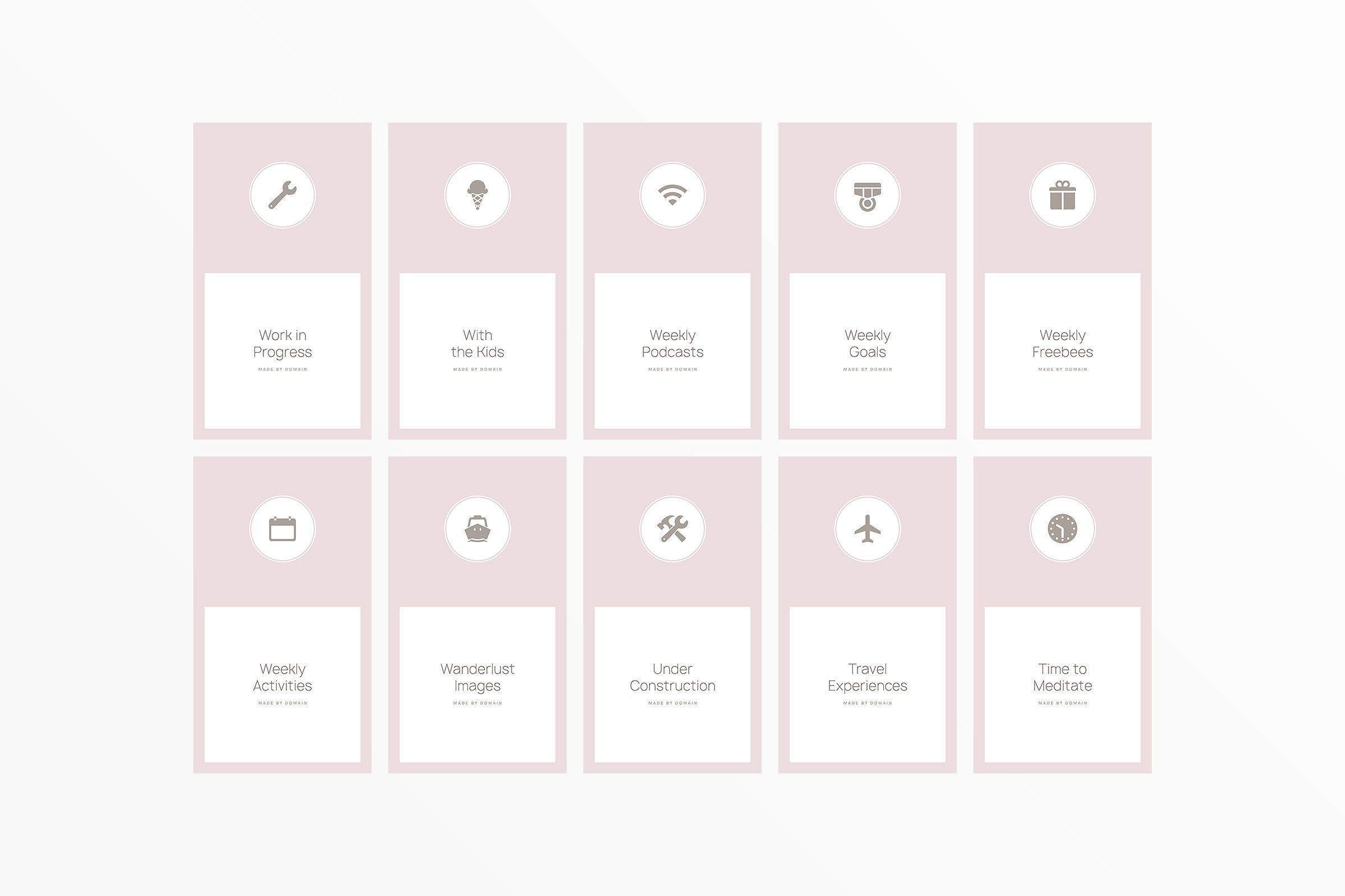 新媒体文章贴图设计模板素材库精选 Austria Instagram Highlights插图(7)