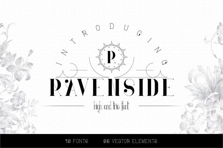 Ravenside font插图