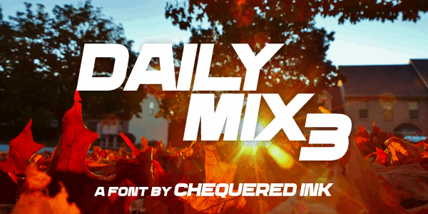 Daily Mix 3 font插图 Daily Mix 3 font插图
