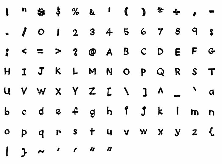 Plain Jane Extra font插图